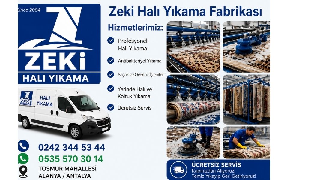 Alanya Tosmur Mahallesi Halı Yıkama